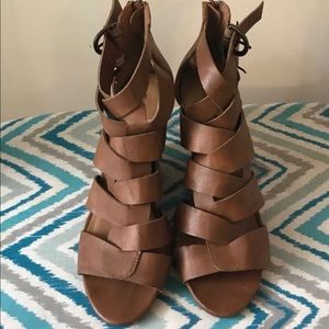 Brown ankle sandals